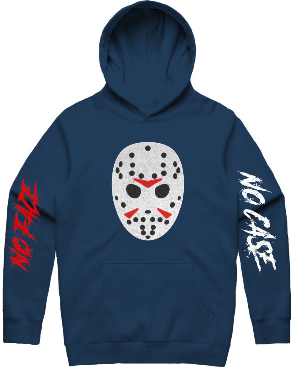 No Face No Case Hoodie w/ Chenille Patch