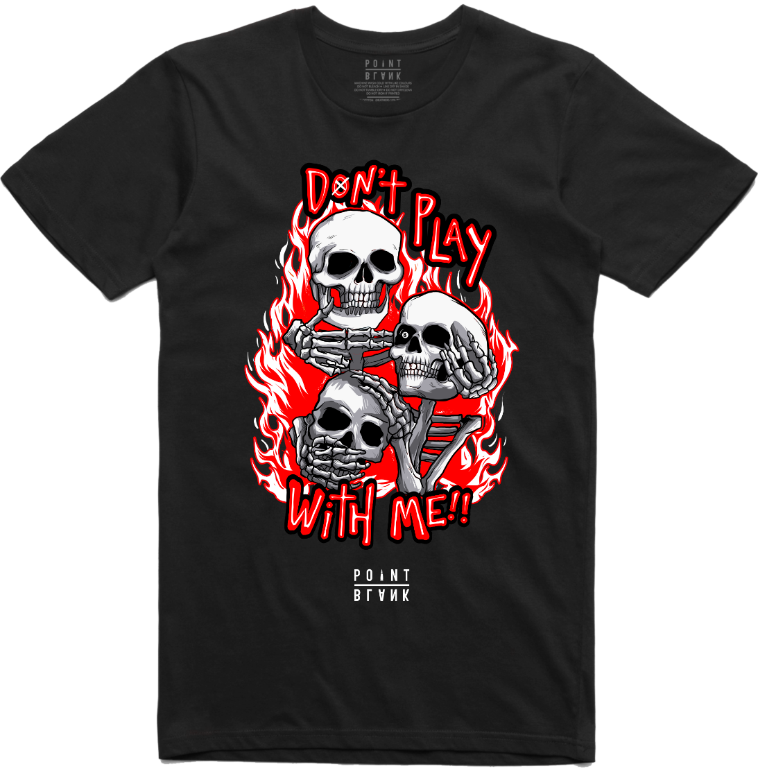 Don t Play With Me T Shirt Black Red