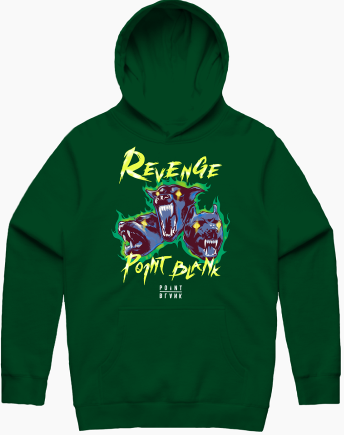 Revenge store hoodie green