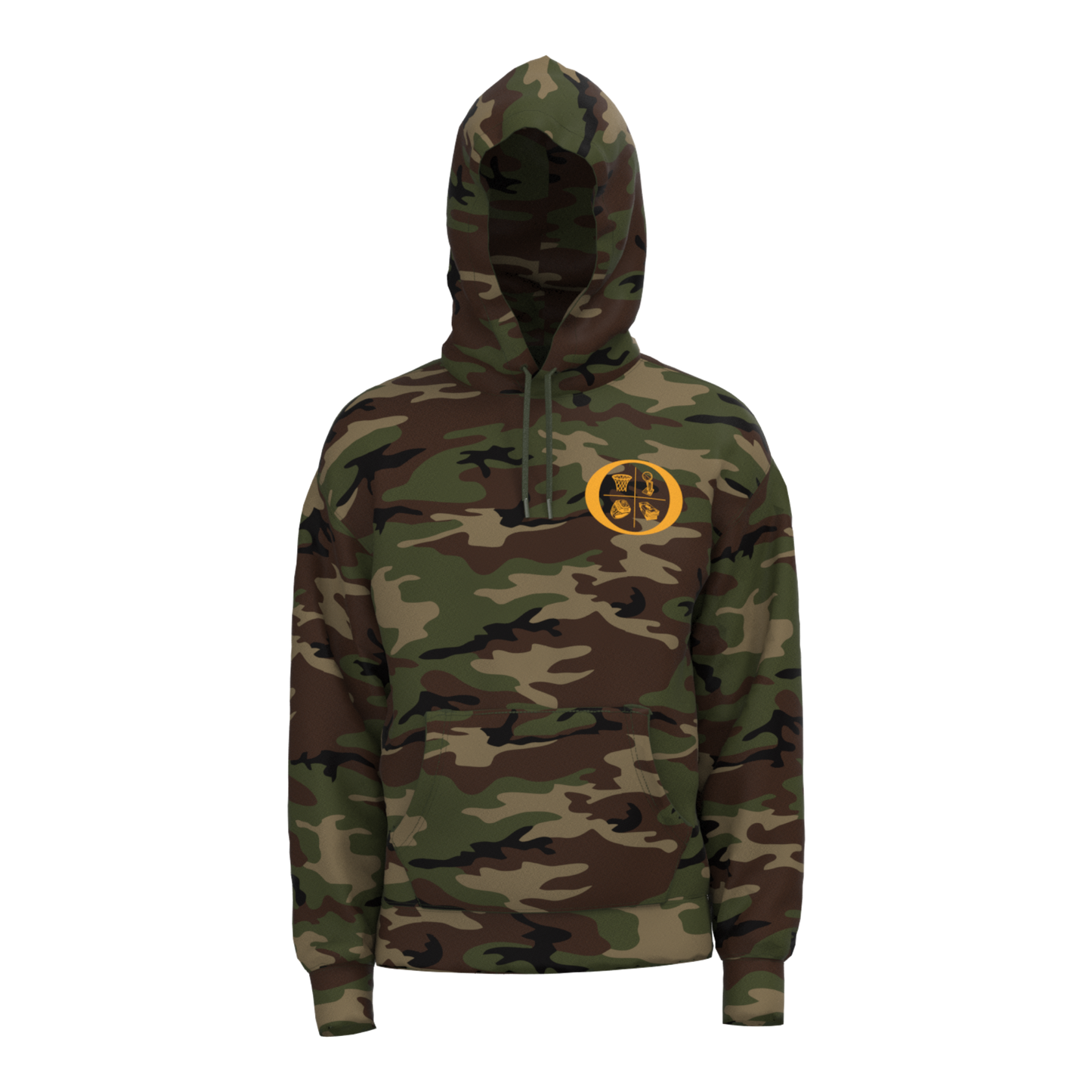 Goals Hoodie - Camo / Gold