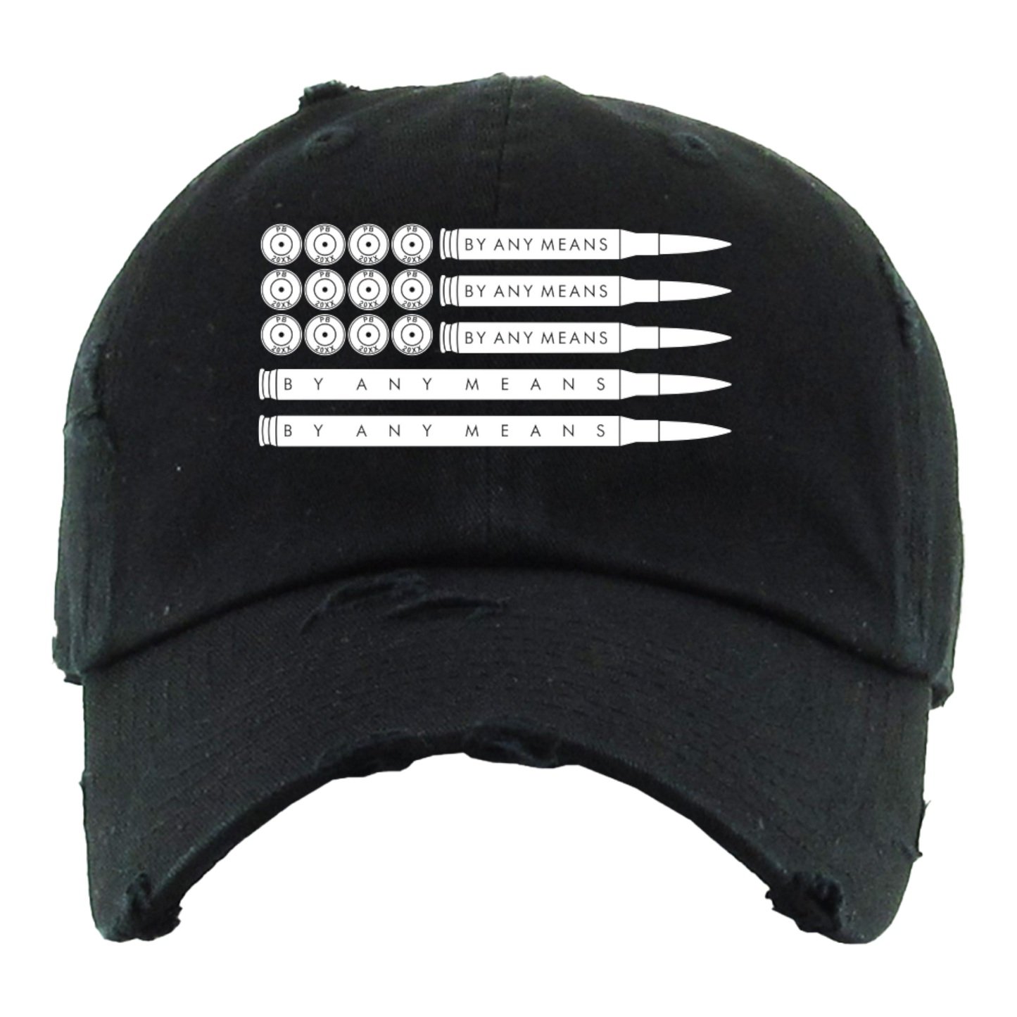 American Flag Dad Cap - Black