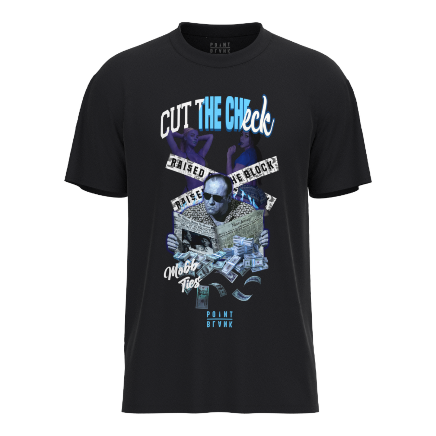 Cut The Check T-Shirt - Black