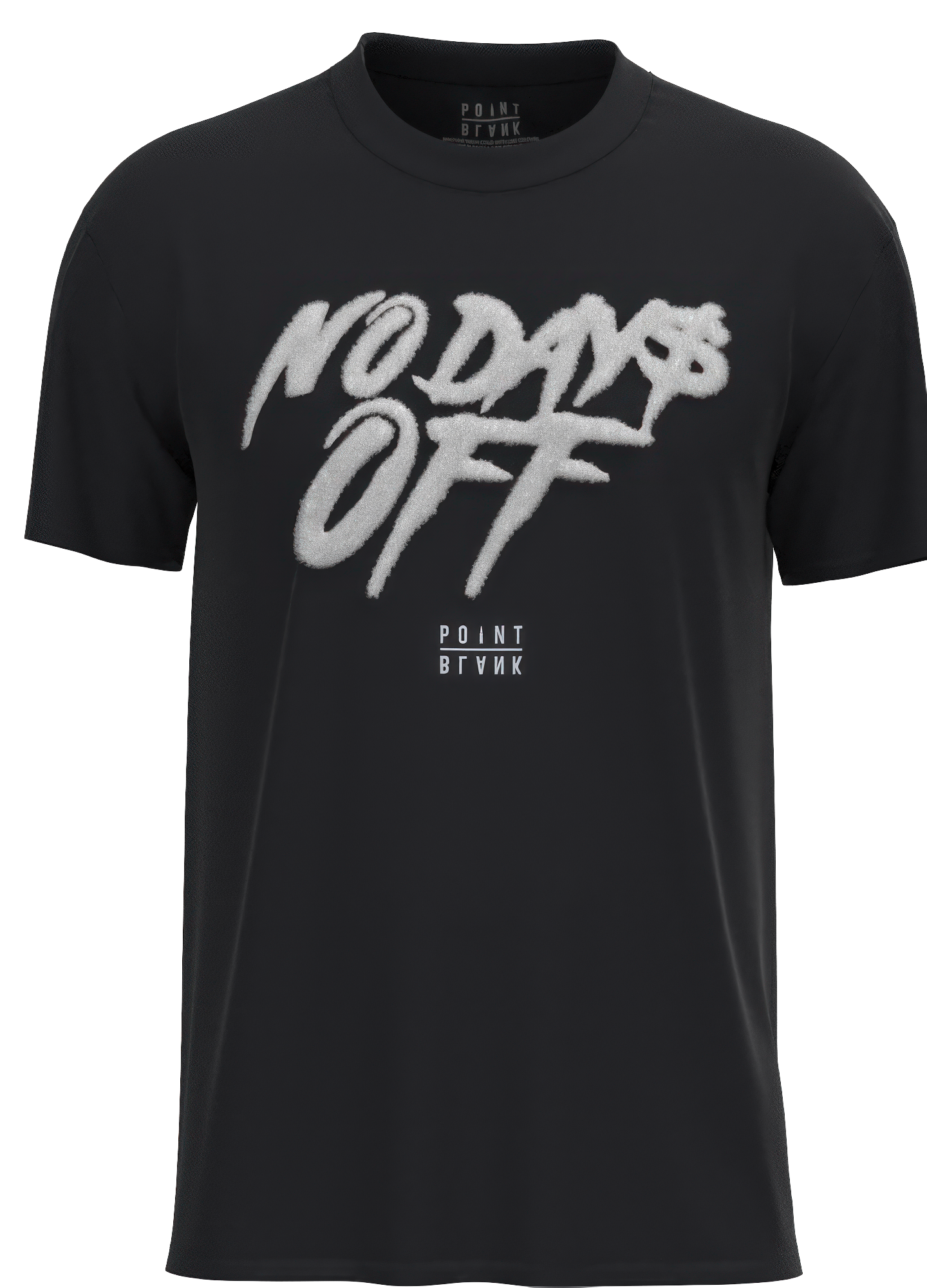 No Days Off Chenille T-Shirt - Black