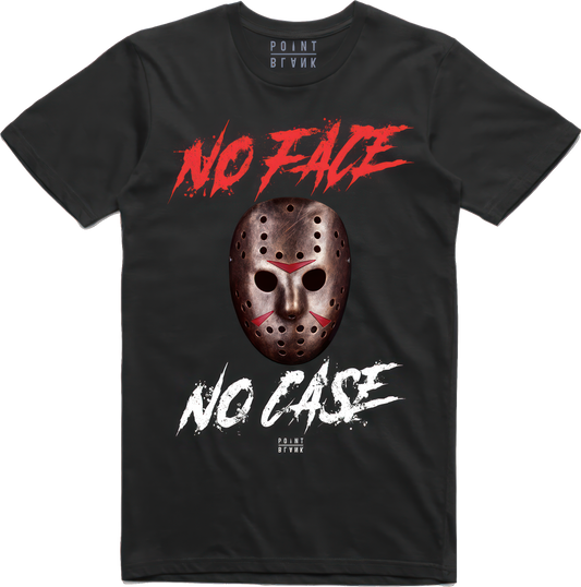 No Face No Case T-Shirt - Black