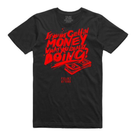 Get Money T-Shirt - Black / Red