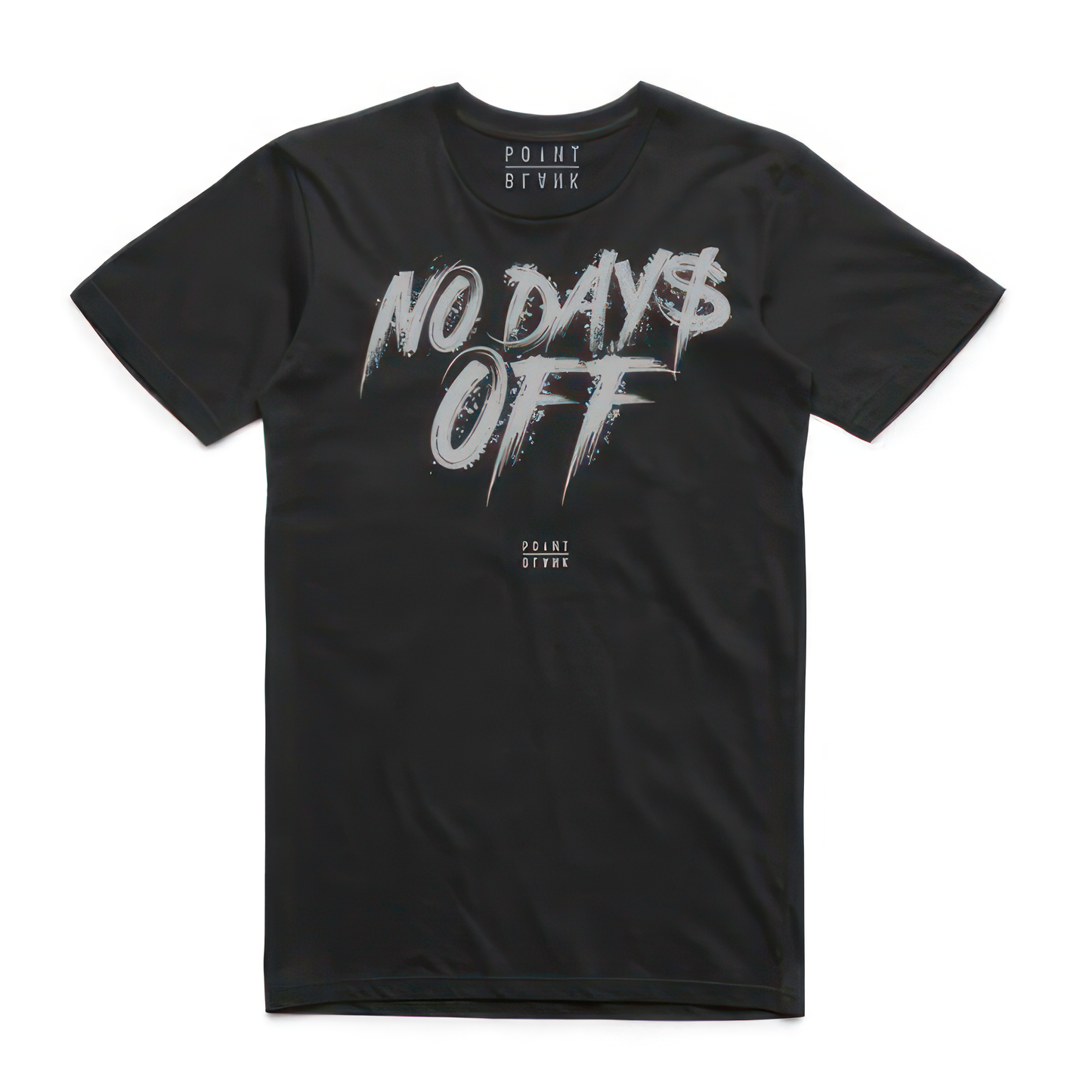 No Days Off T-Shirt - Black / Silver