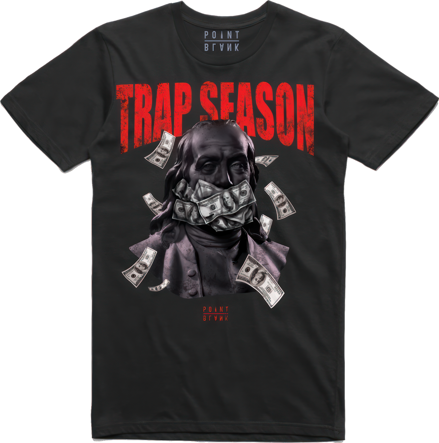 Trap Ben T-Shirt - Black / Red