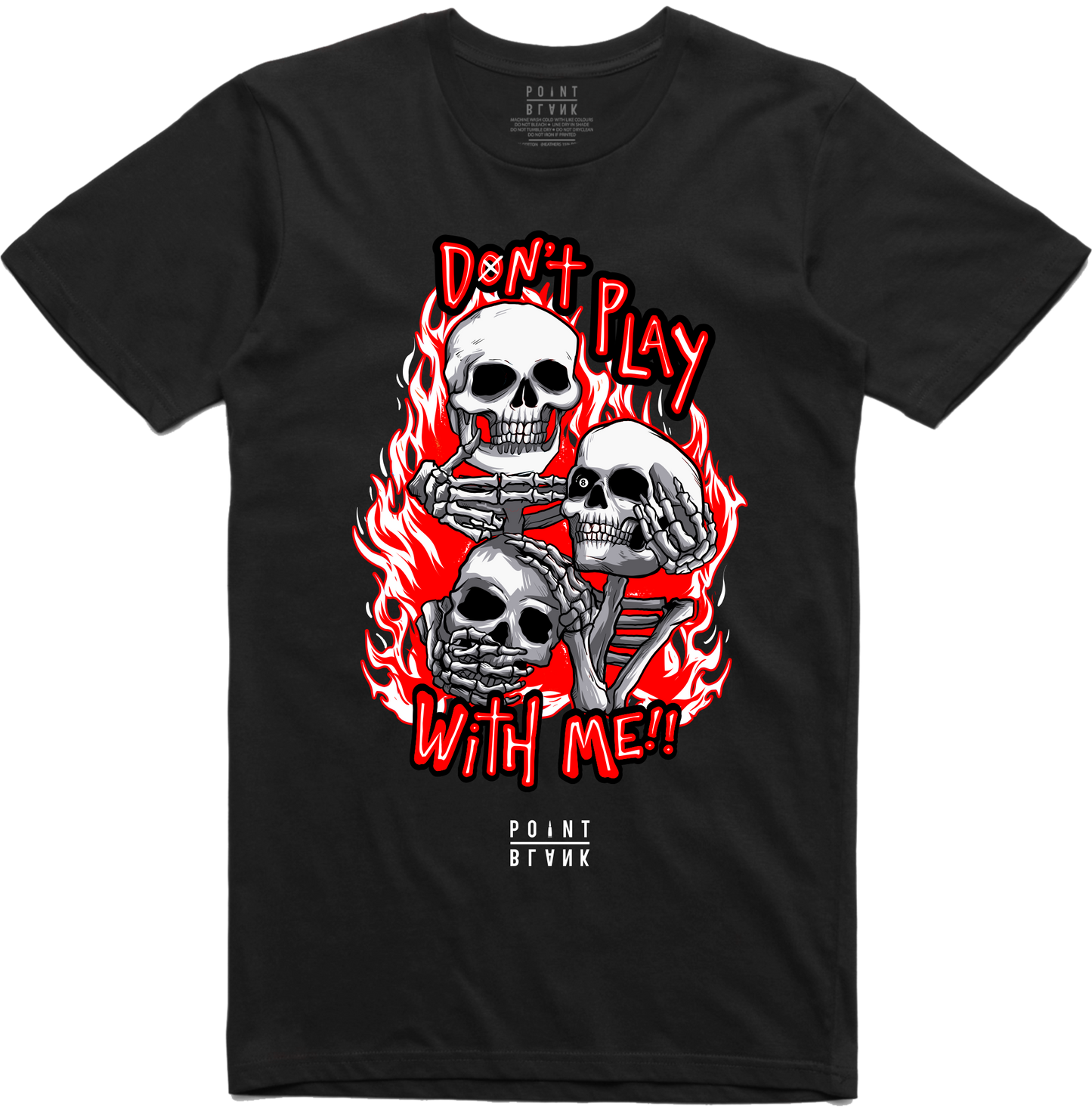 Don't Play With Me T-Shirt - Black / Red