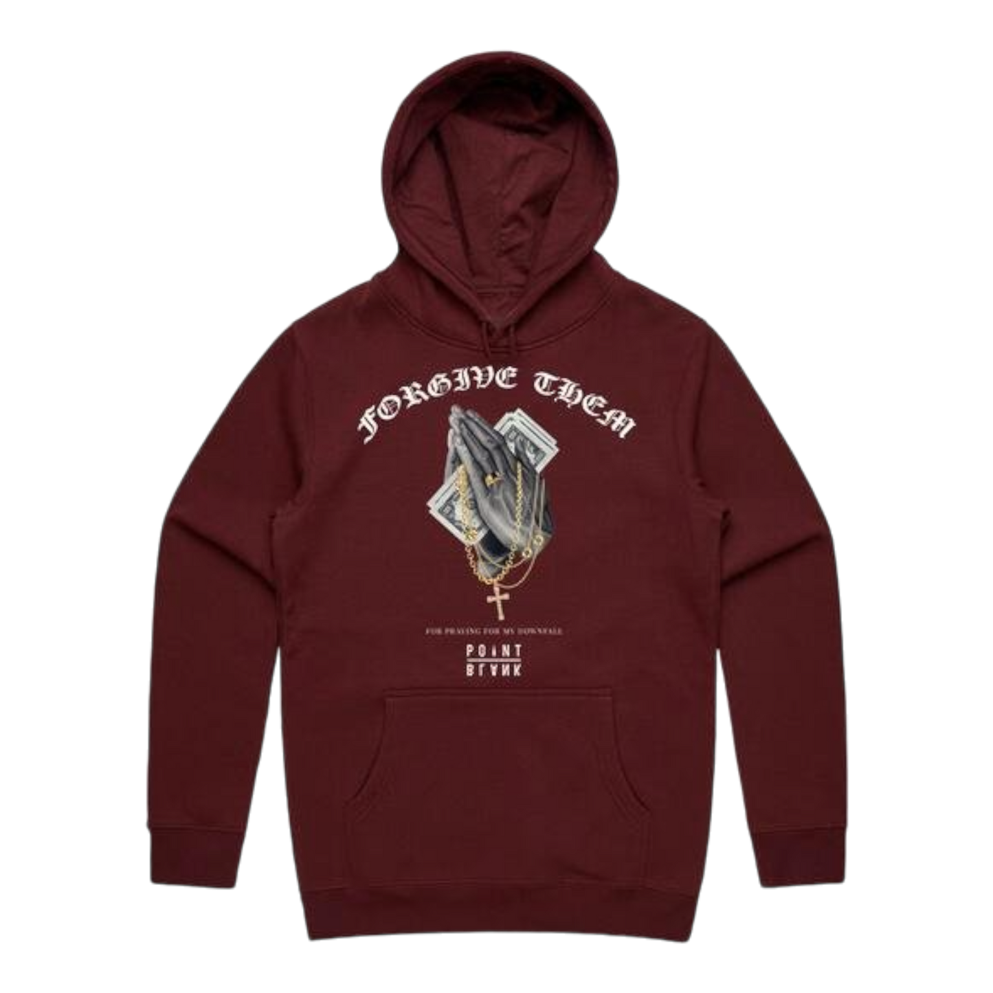 Forgive Them Hoodie - Burgundy