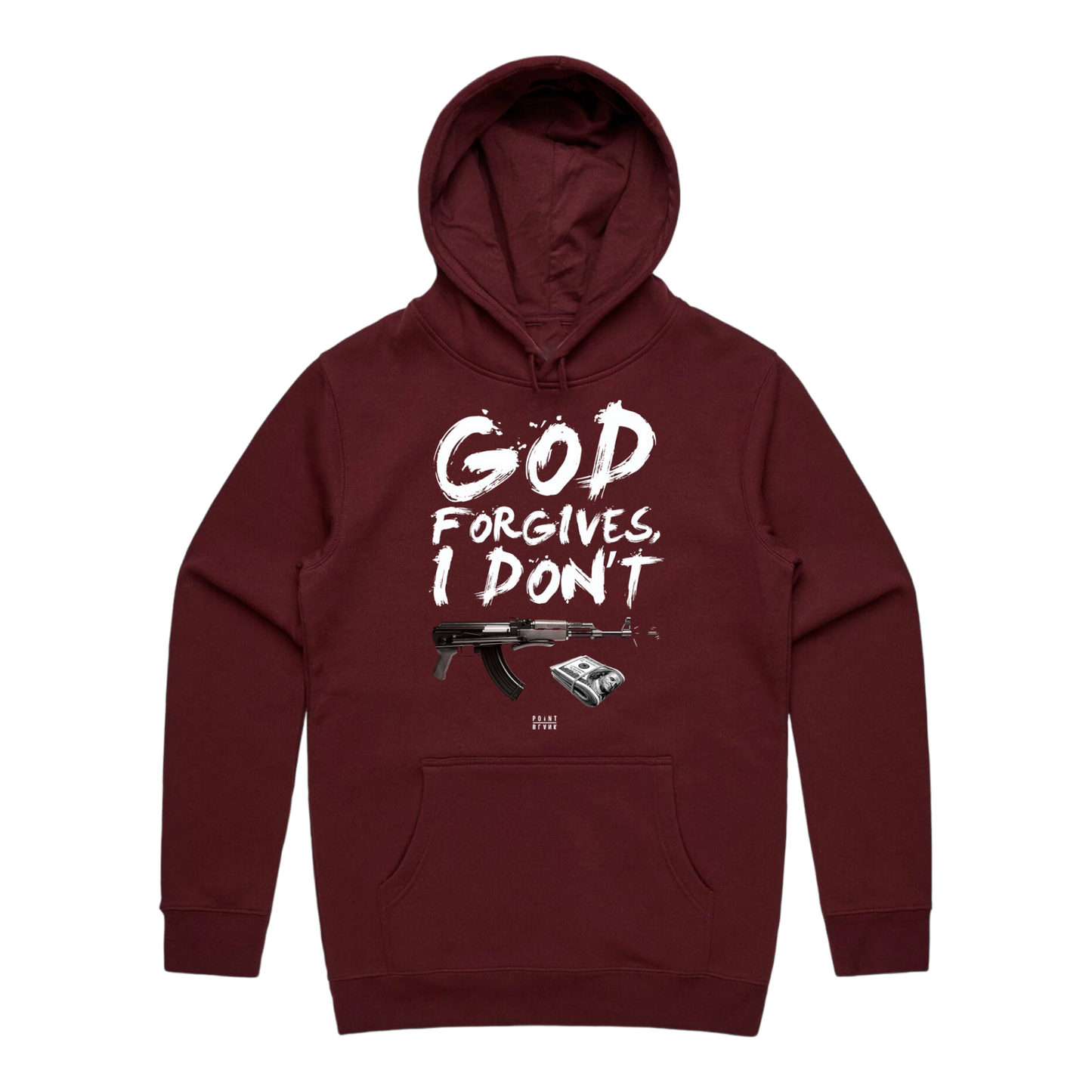 God Forgives I Don't Hoodie - Burgundy