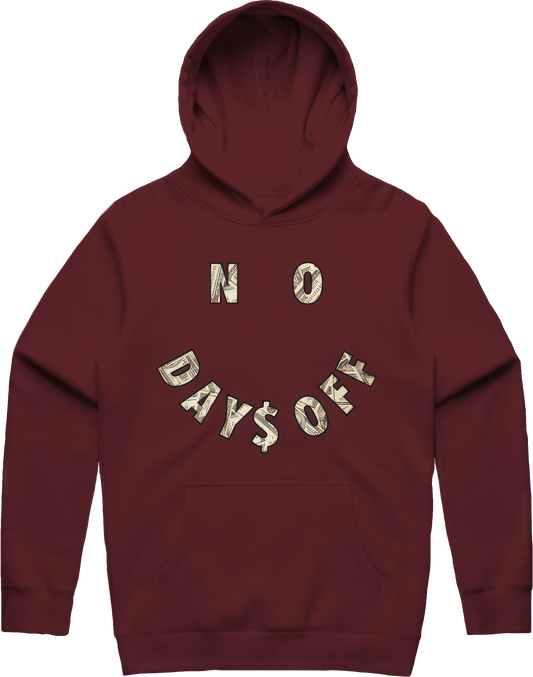 Smiley NDO Hoodie - Burgundy