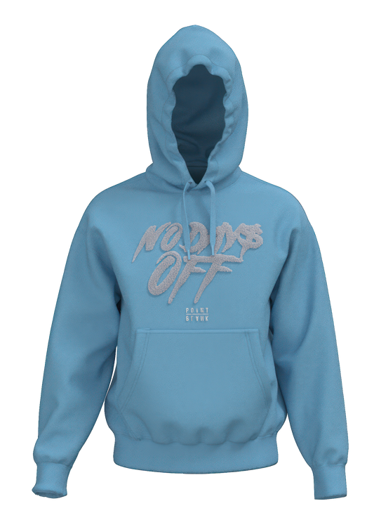 No Days Off Chenille Hoodie - Carolina Blue