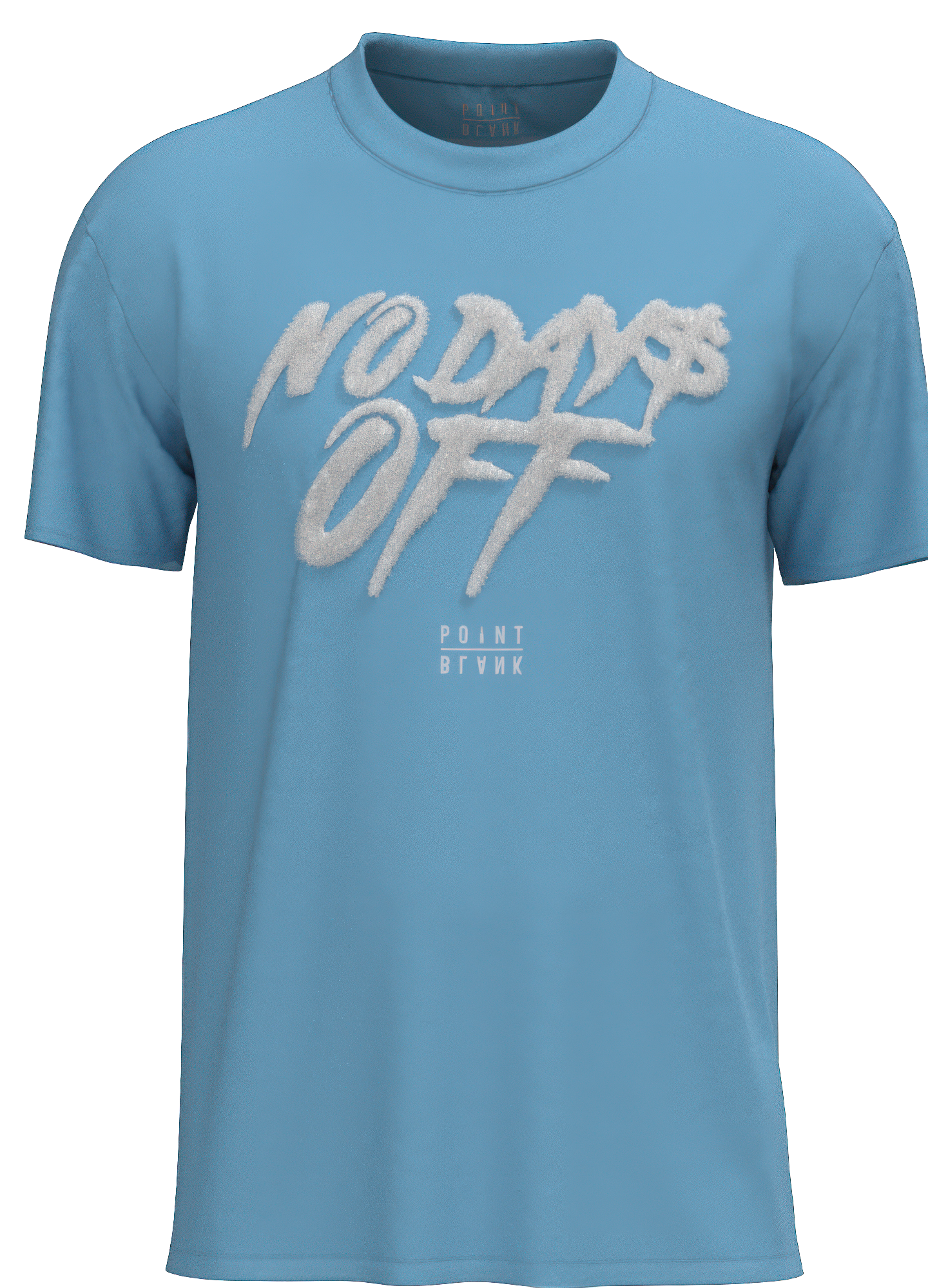 No Days Off Chenille T-Shirt - Carolina Blue