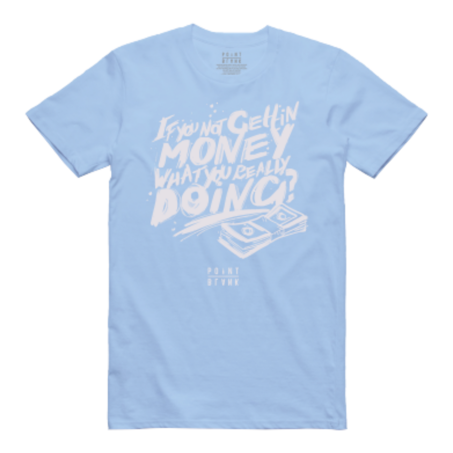 Get Money T-Shirt - Carolina Heather / Silver