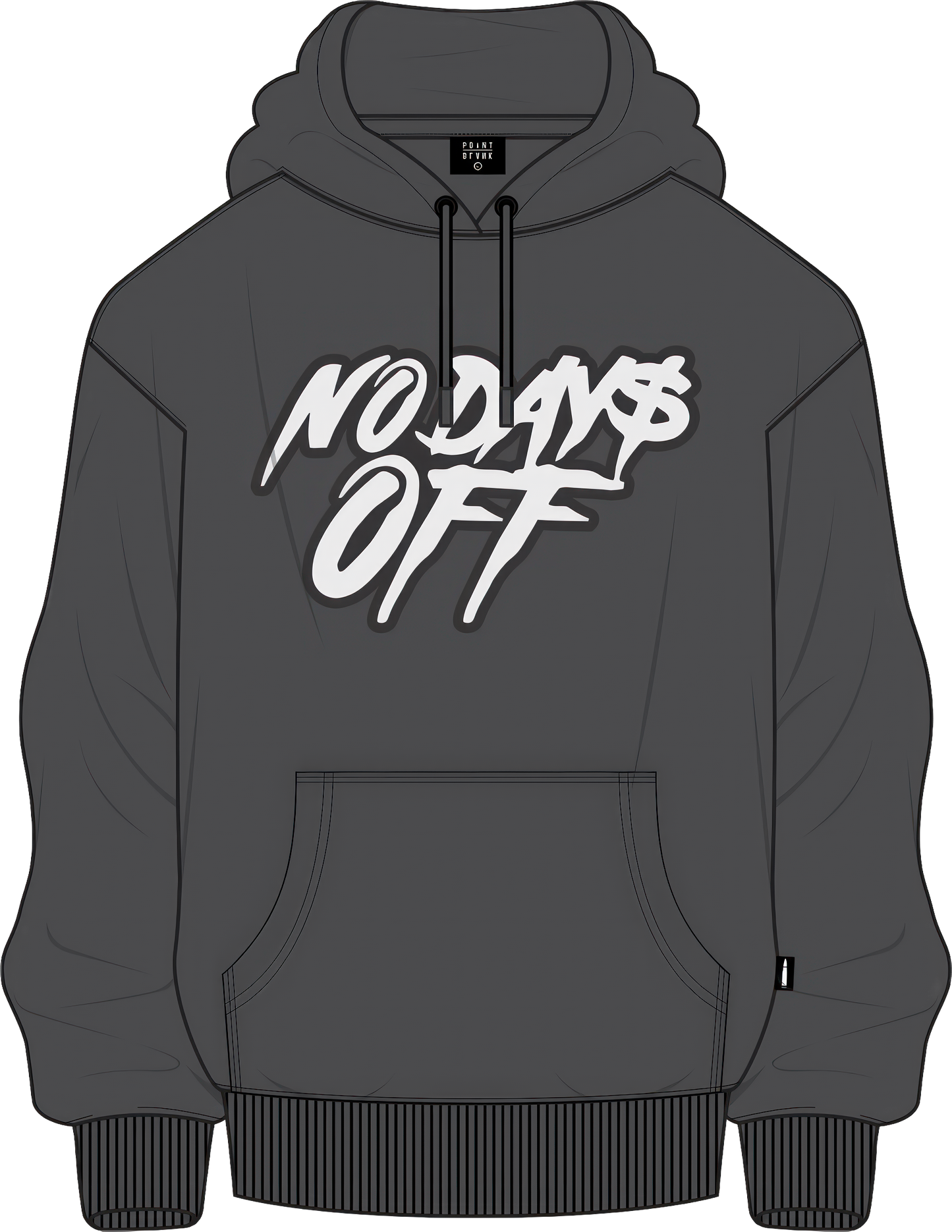 No Days's Off Hoodie - Charcoal