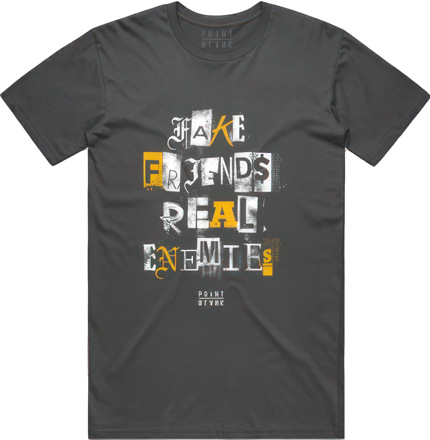 Ransom Fake Friend, Real Enemies T-Shirt - Charcoal