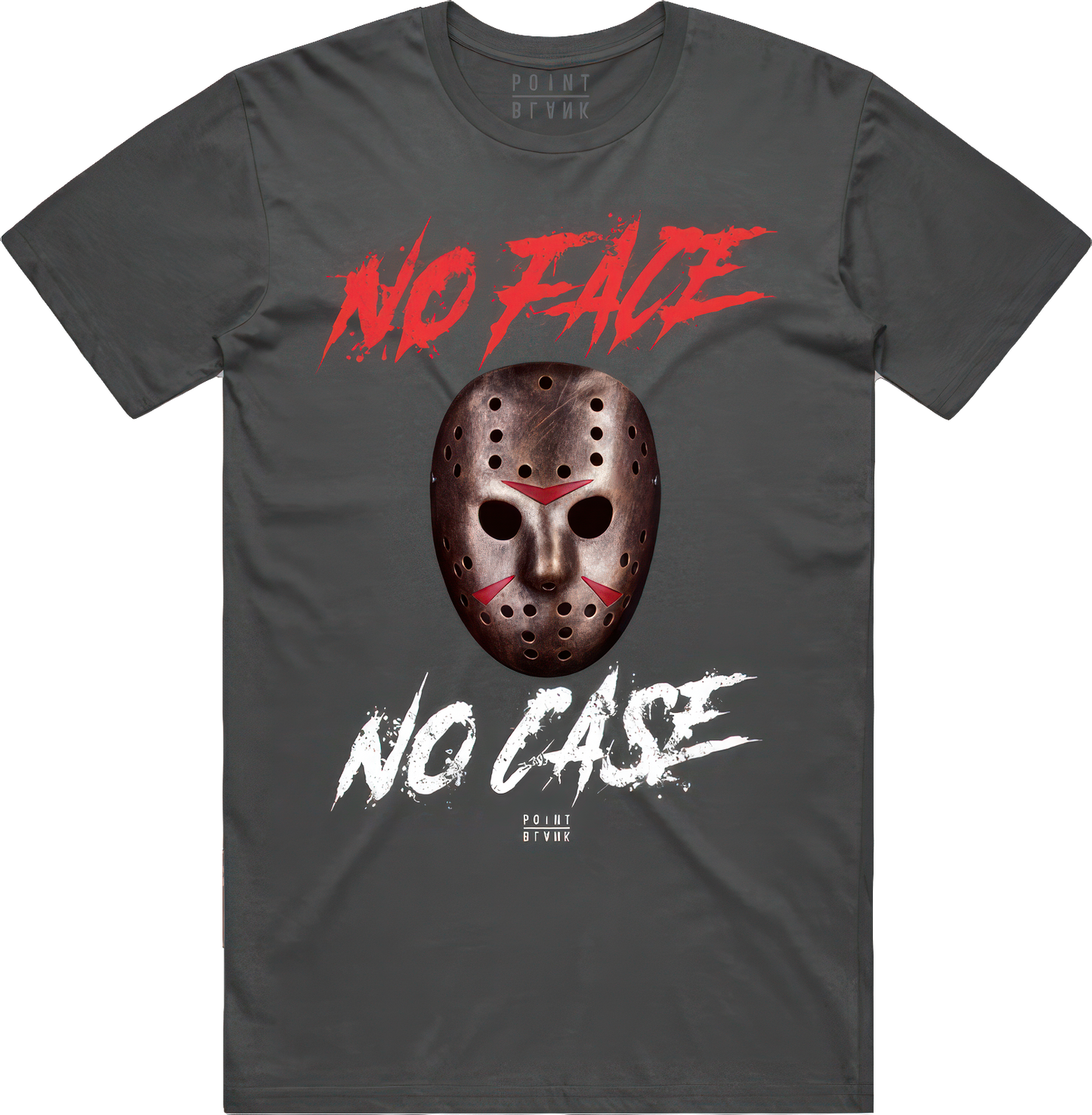 No Face No Case T-Shirt - Cool Gray