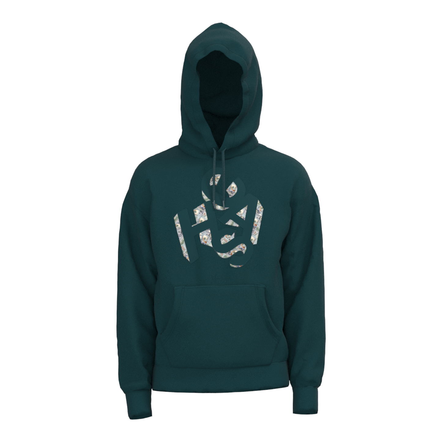 Cash Block Hoodie (Deep Teal)