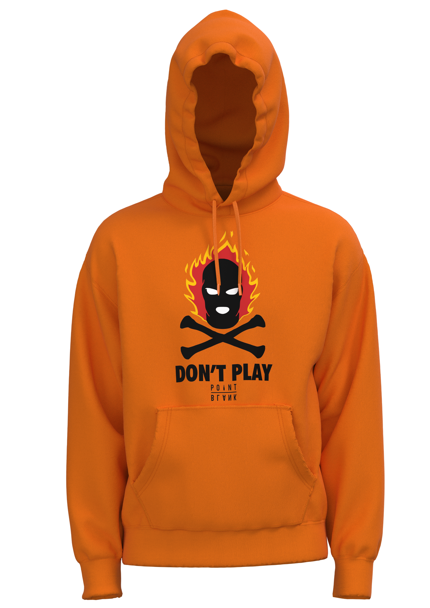 Dont Play In Flames Hoodie - Orange