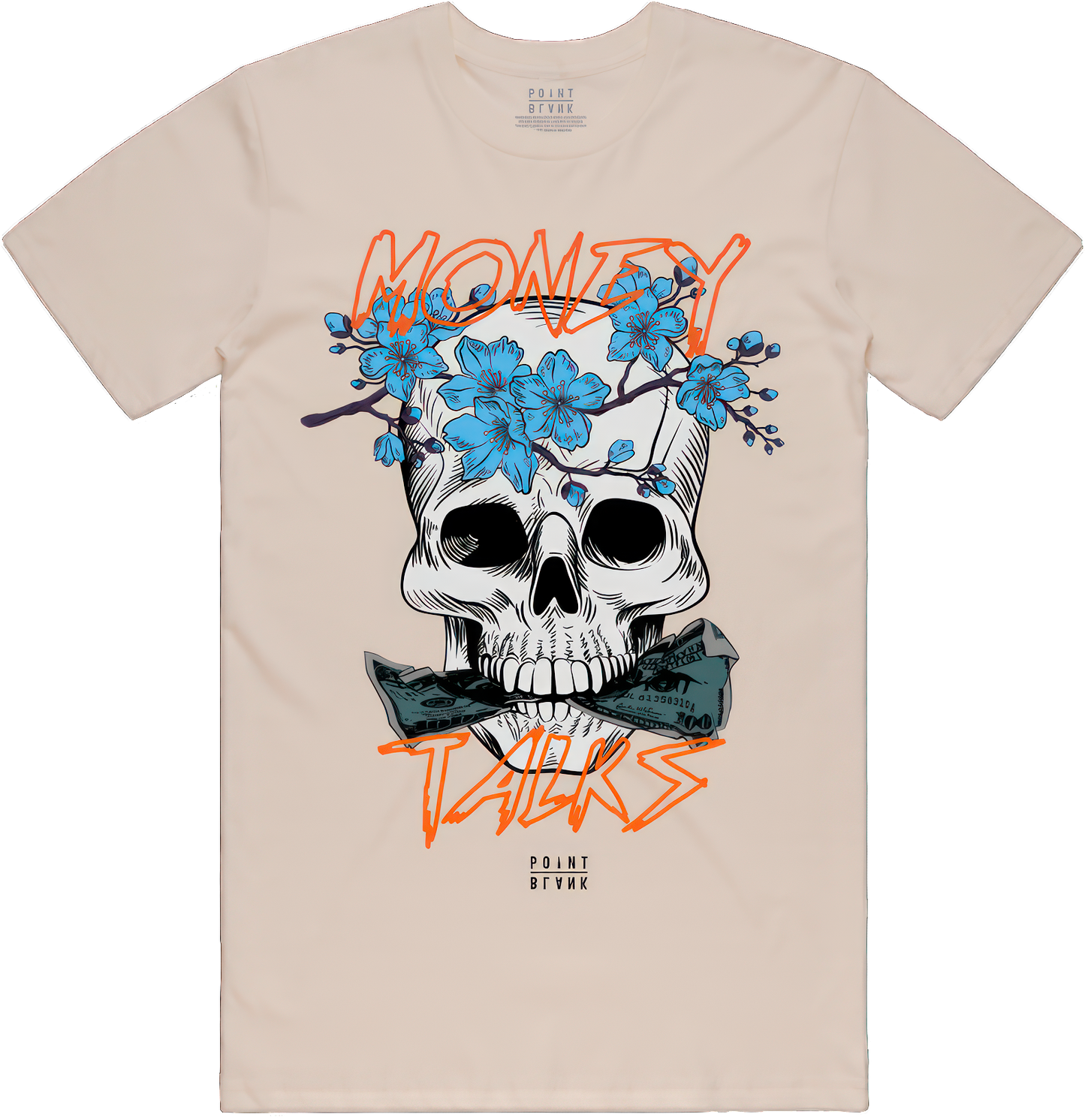 Okane T-Shirt - Dust / Orange