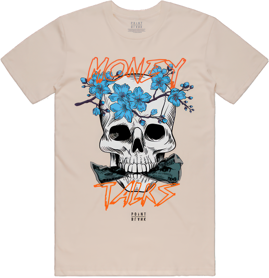 Okane T-Shirt - Dust / Orange