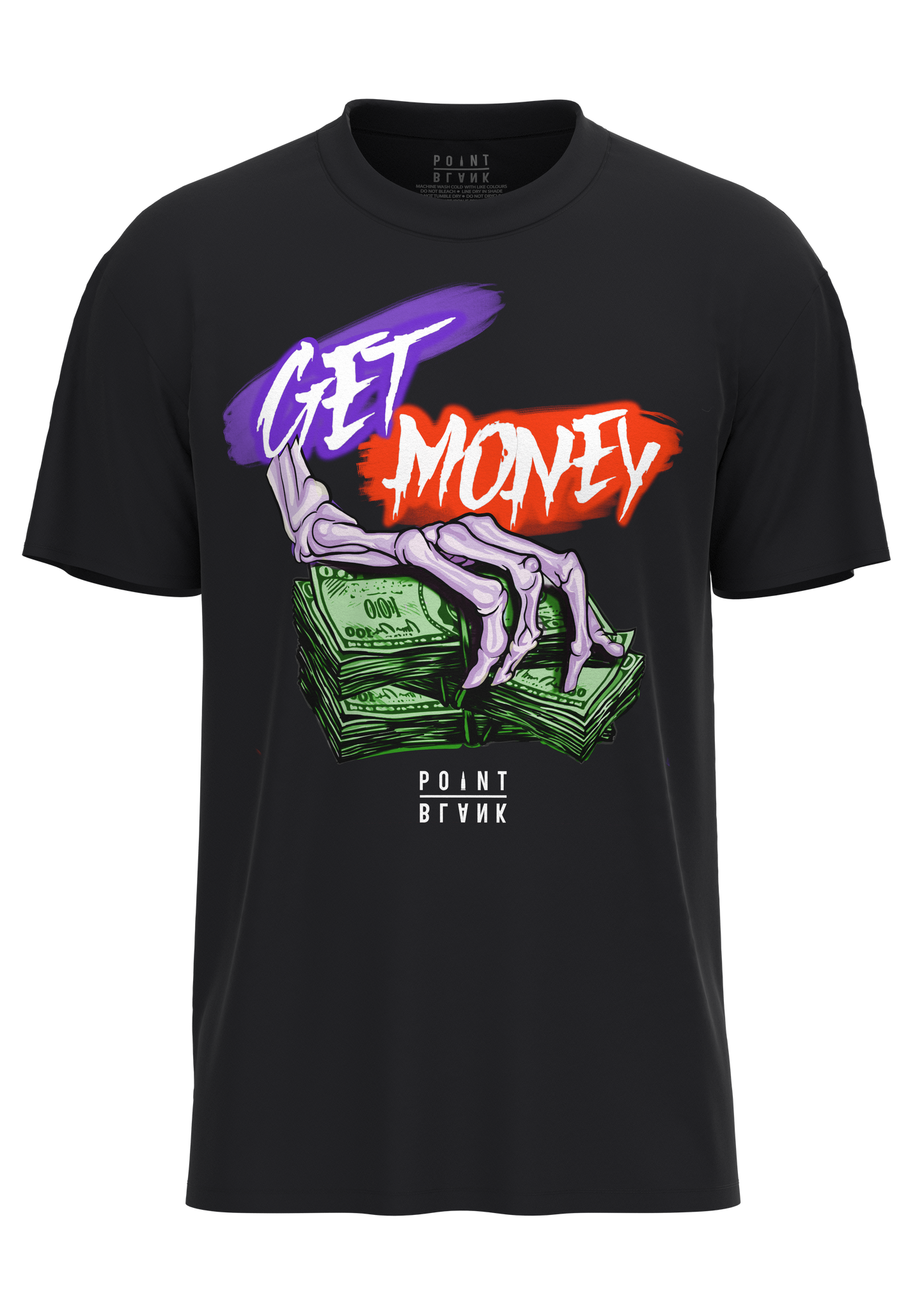 Hands Get Money T-Shirt - Black