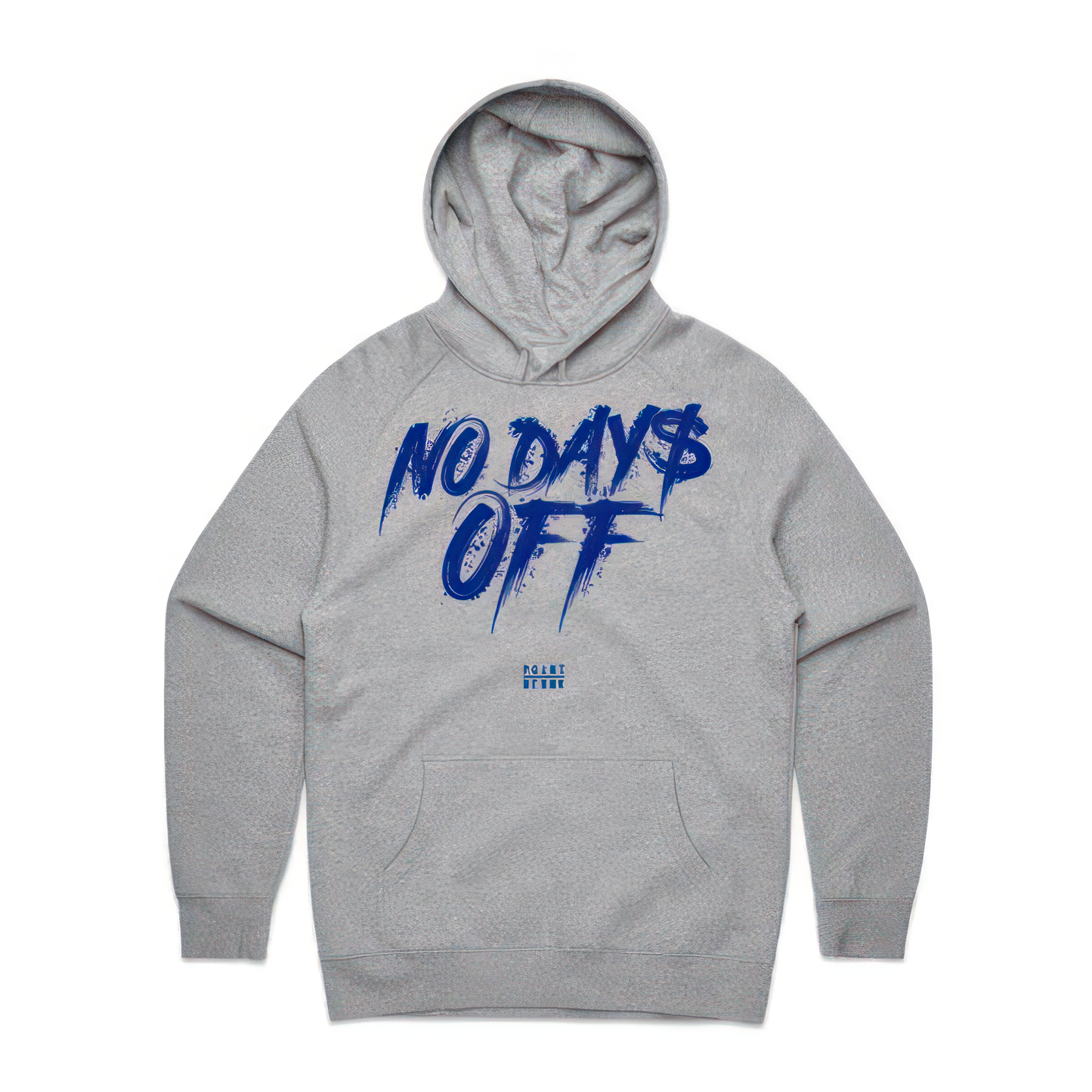 No Days Off Hoodie - Heather Gray / Navy Blue