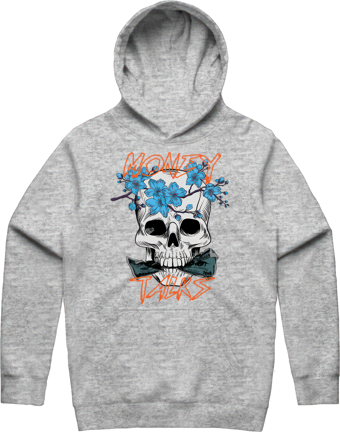 Okane Hoodie - Heather Gray / Orange