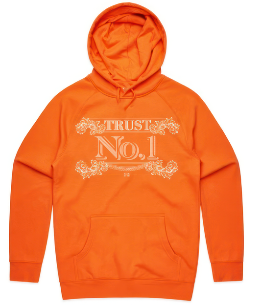 Trust No 1 Hoodie - Hot Orange