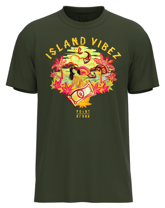 Island Lady T-Shirt - Olive