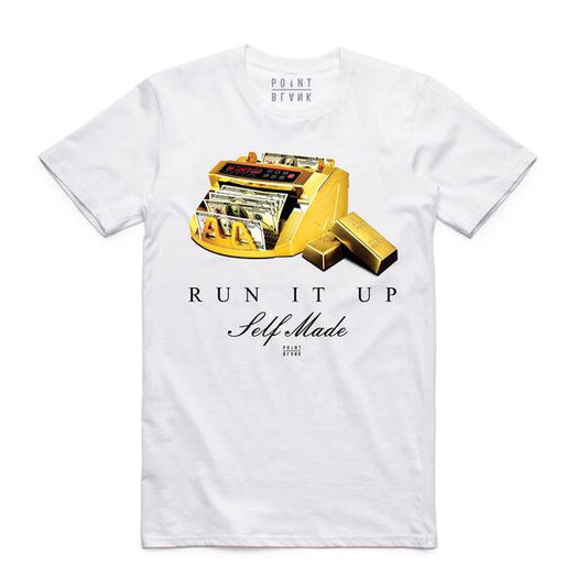 Run It Up Gold Counter T-Shirt - White