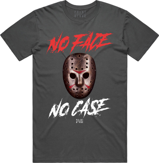 No Face No Case T-Shirt - Cool Gray