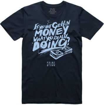 Get Money T-Shirt - Navy Blue / Ice