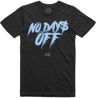 No Days Off T-Shirt - Black / Ice