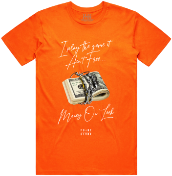 Money On Lock T-Shirt - Orange