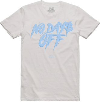 No Days Off T-Shirt - Silver / Ice Blue