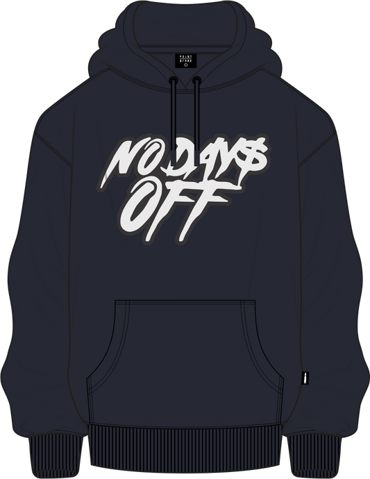 No Days's Off Hoodie - Navy Blue