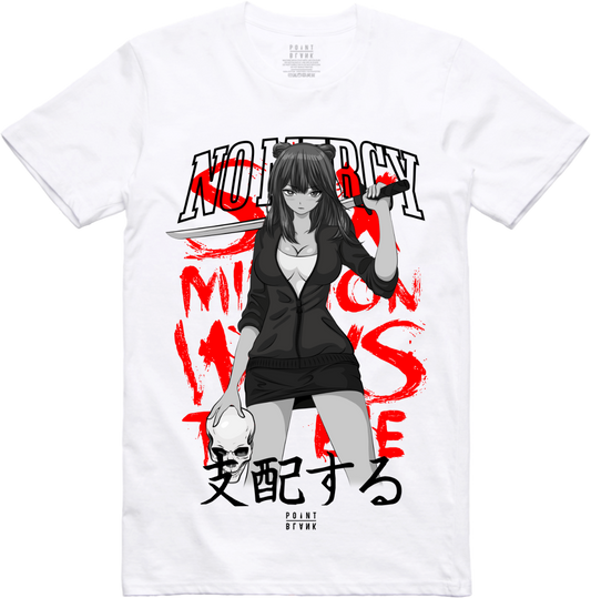 Asa Katana T-Shirt - White / Red