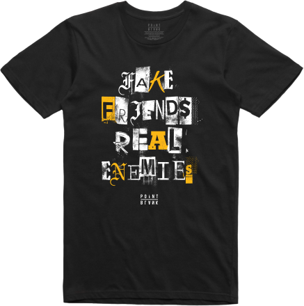 Ransom Fake Friend, Real Enemies T-Shirt - Black