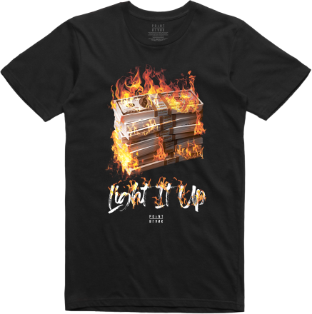 Money On Fire T-Shirt - Black