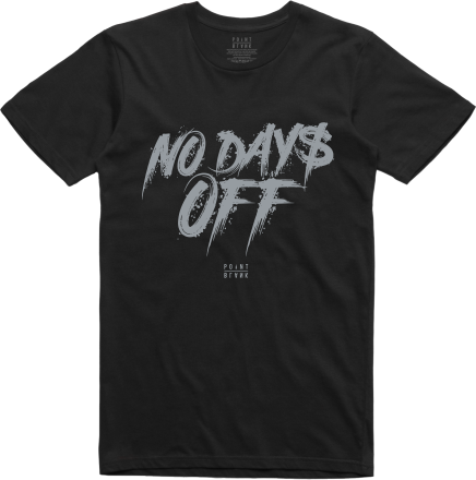 No Days Off T-Shirt - Black / Cool Grey