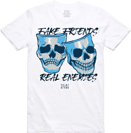 Fake Friends, Real Enemies T-Shirt - White