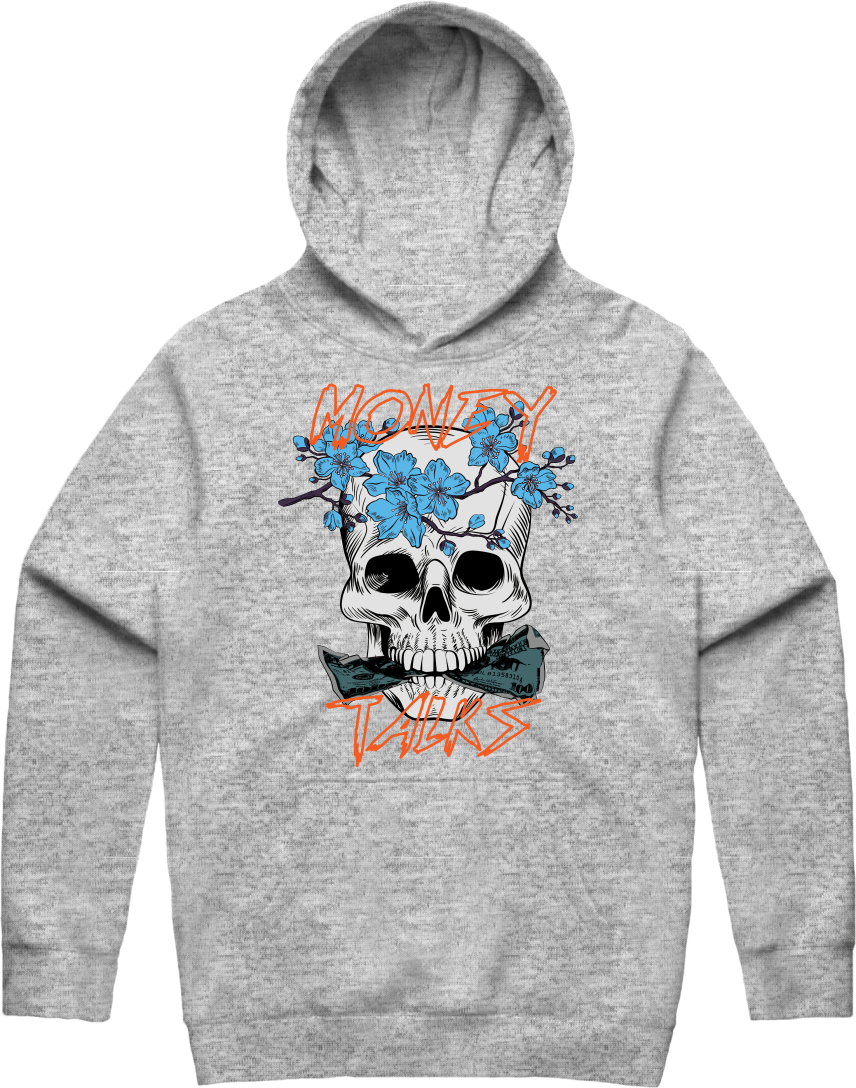 Okane Hoodie - Heather Gray / Orange