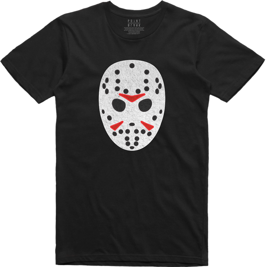 Jason Mask Chenille Patch T-Shirt - Black