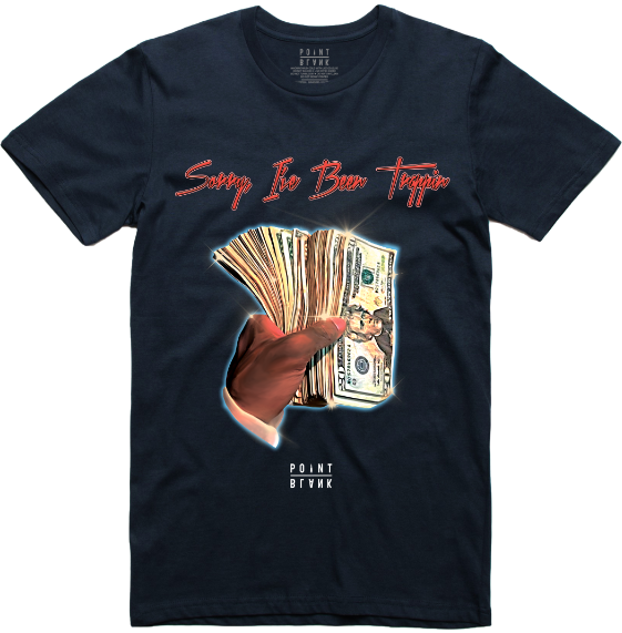 Sorry I've Been Trappin T-Shirt - Navy Blue