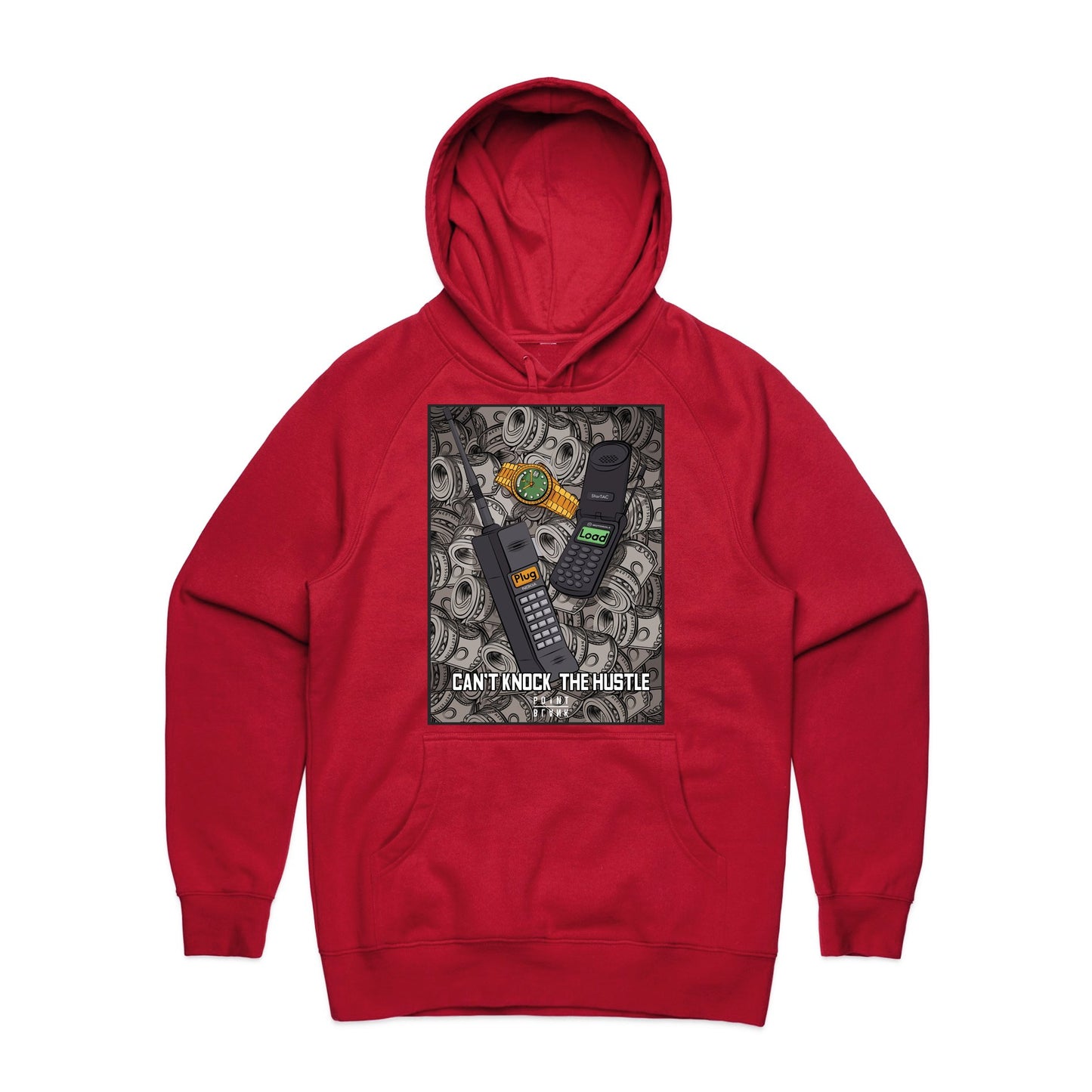 Can't Knock The Hustle Hoodie - Red