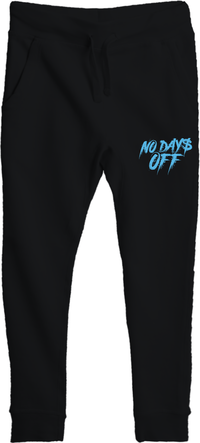 No Days Off Sweatpants - Black / Baby Blue