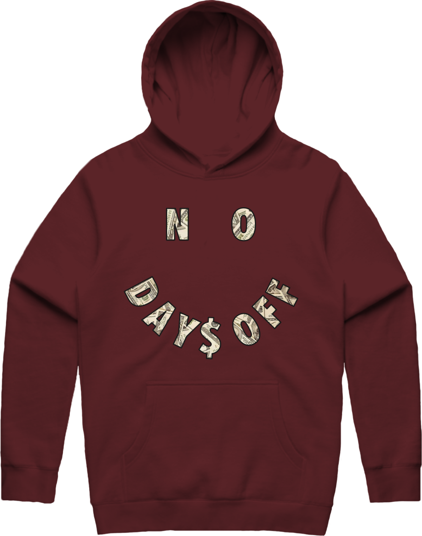 Smiley NDO Hoodie - Burgundy