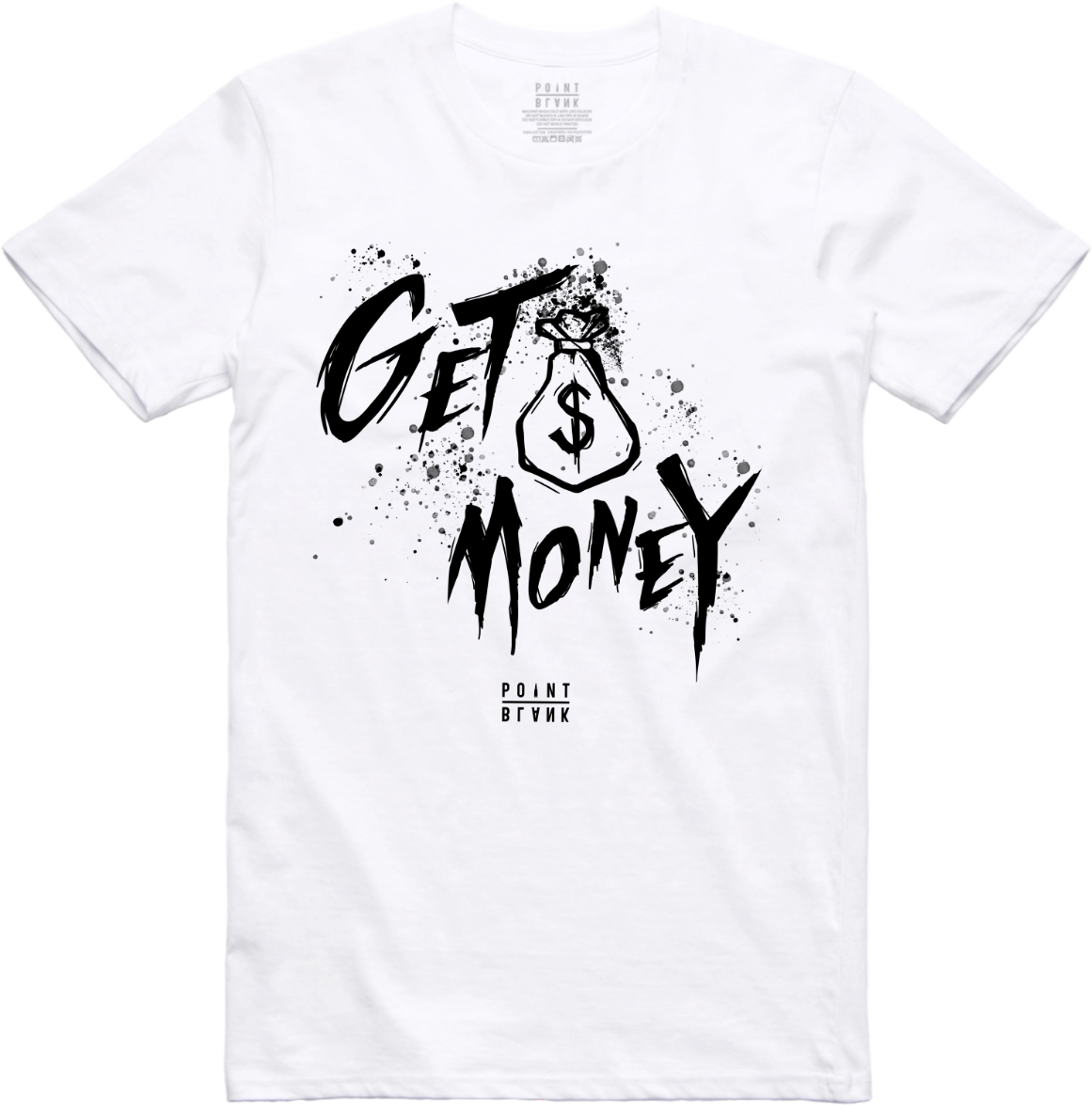 Money Text T-Shirt - White