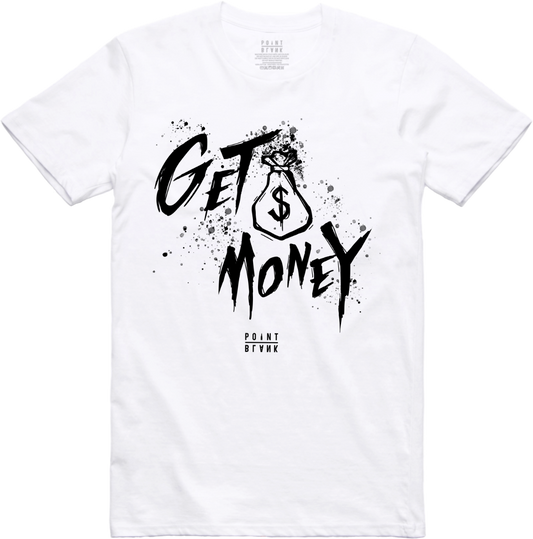 Money Text T-Shirt - White